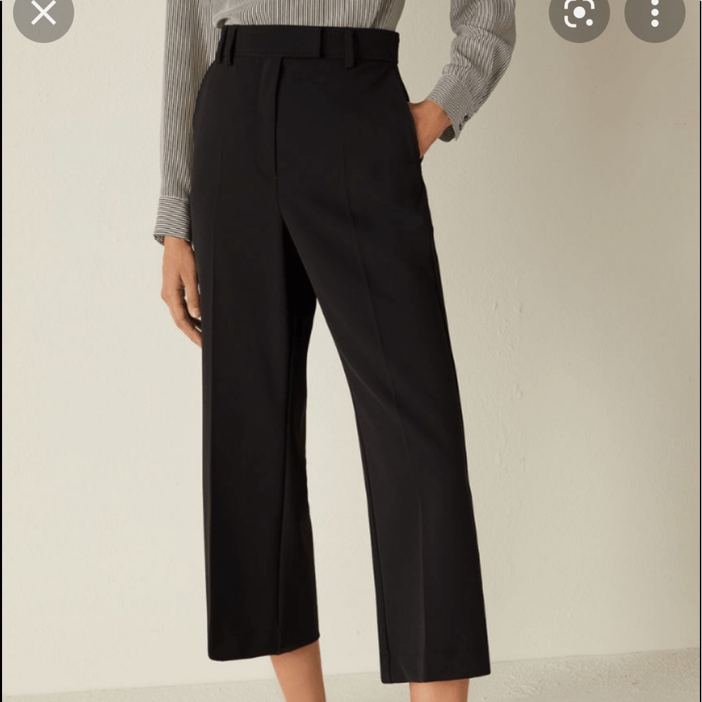 Marella Womens Cropped Black Dress Pants Size 6 NWT